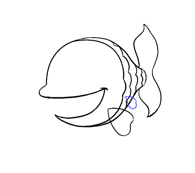 Bước 10 Cách vẽ một con cá