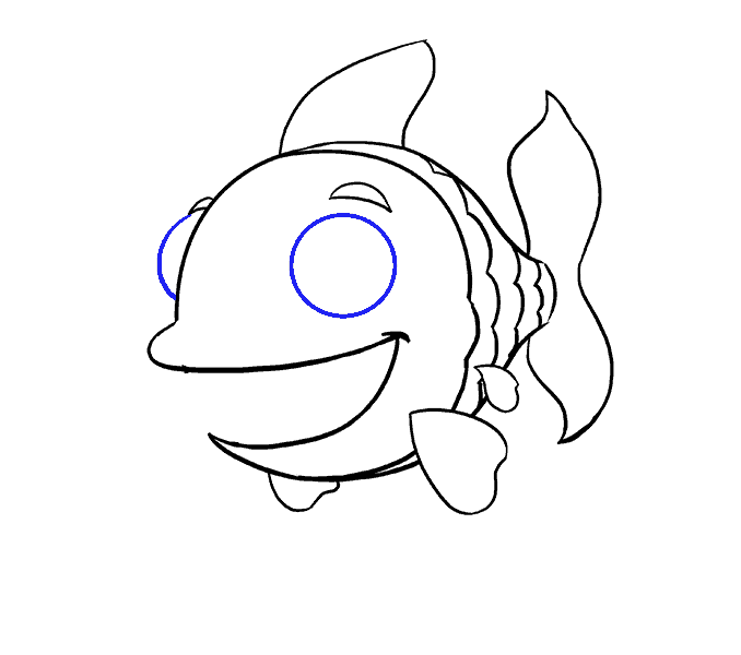 Cách vẽ con cá phần 14