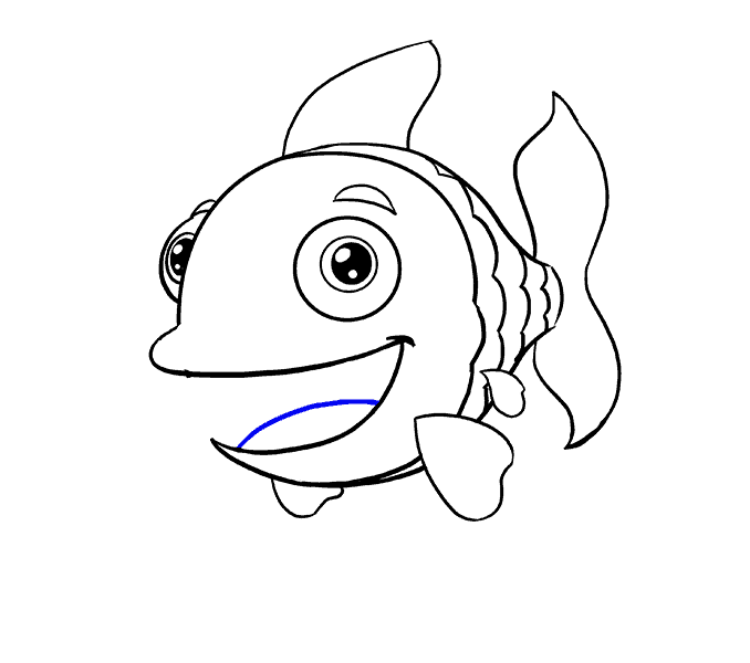 Bước 16 Cách vẽ một con cá