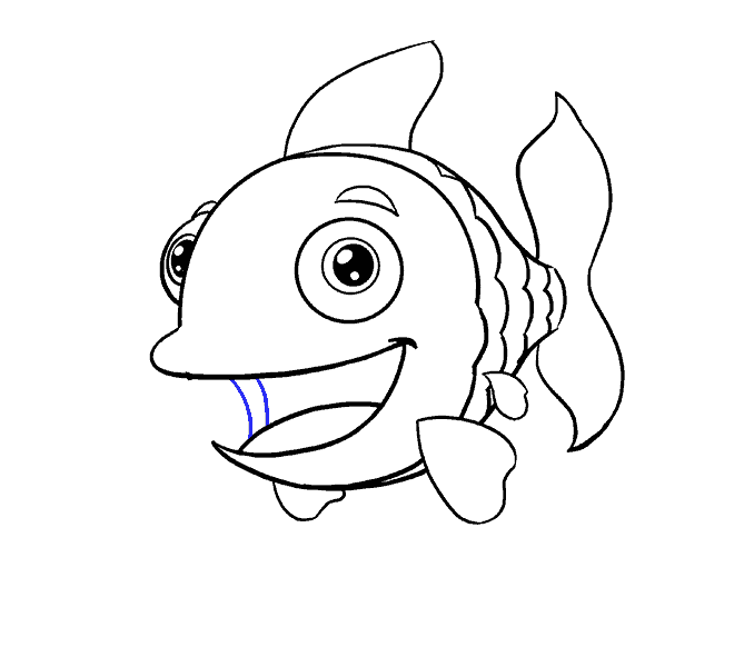 Cách vẽ con cá phần 17