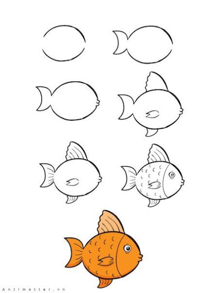 Làm thế nào để vẽ một con cá vàng dễ dàng và rẻ tiền