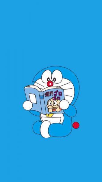 Hình nền Doraemon màu xanh cực đẹp