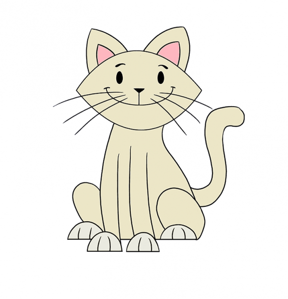 Cách vẽ con mèo Thay đổi nét vẽ cho mượt hơn và thay đổi màu sắc
