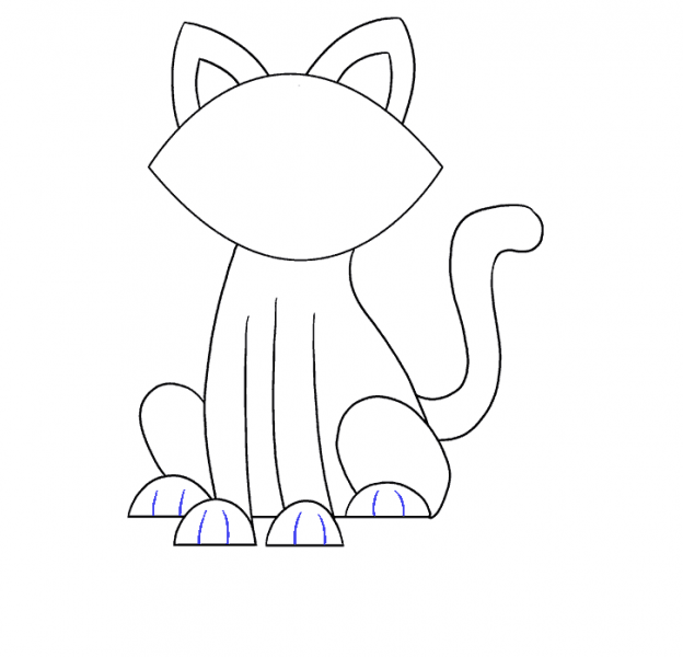 Cách vẽ ngón tay mèo