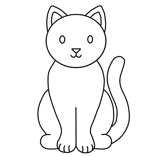 Một hình ảnh của một con mèo không màu