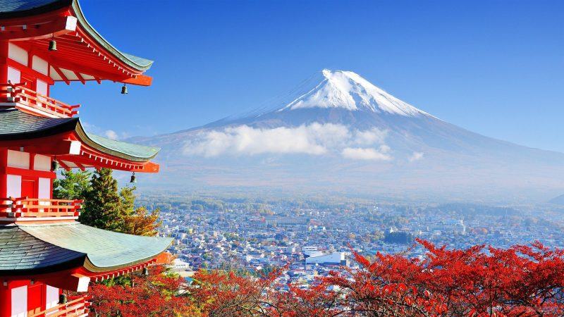 Hình ảnh núi Phú Sĩ Nhật Bản cho laptop