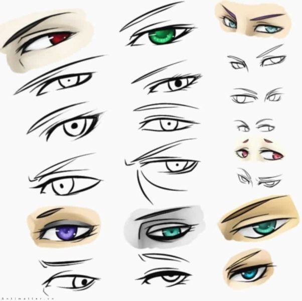 Cách vẽ mắt anime nam, nữ đơn giản, đẹp, ấn tượng nhất