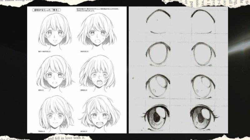 Cách vẽ mắt anime nữ to và đẹp