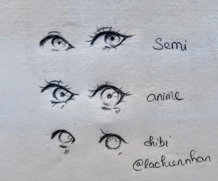 Cách vẽ mắt anime đầy màu sắc