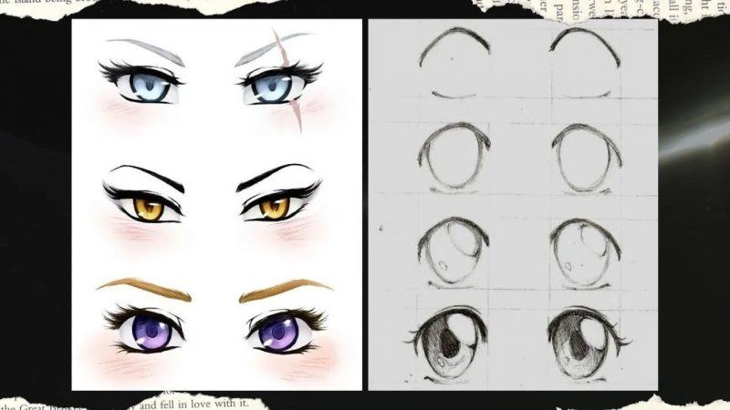 Cách vẽ mắt anime nữ đẹp và ngầu