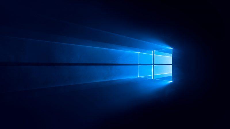 Hình nền Windows 10 4K 5K màu xanh đậm