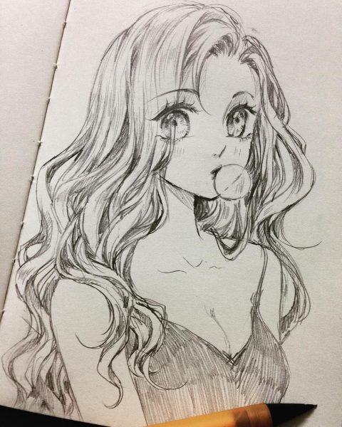Vẽ một cô gái anime xinh đẹp
