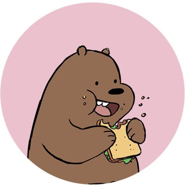 Ảnh đại diện gấu ăn bánh mì