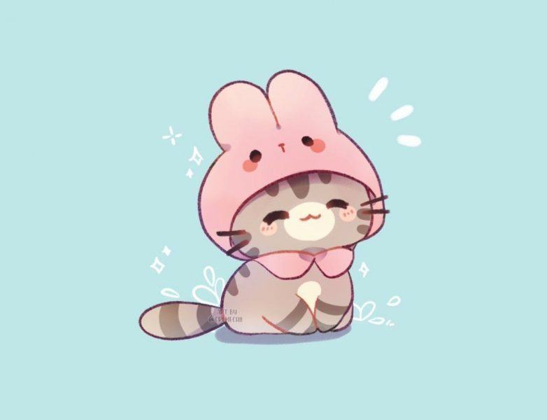 avatar mèo chibi dễ thương