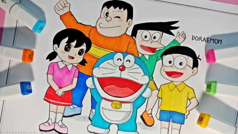 Doraemon vẽ những người bạn anime dễ thương