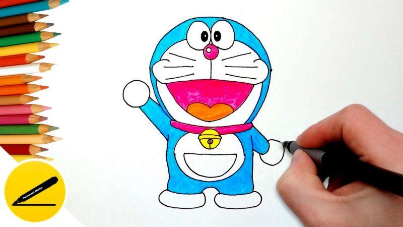 tượng sáp Doraemon