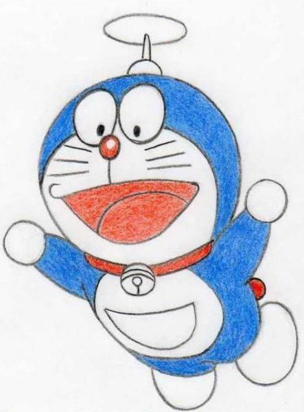 Vẽ Doraemon bằng tăm tre