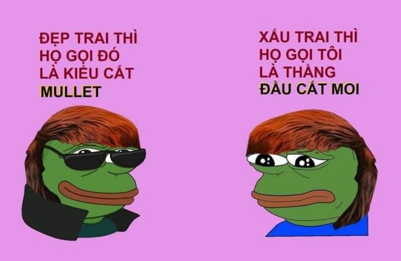 Meme chú ếch xanh vui nhộn