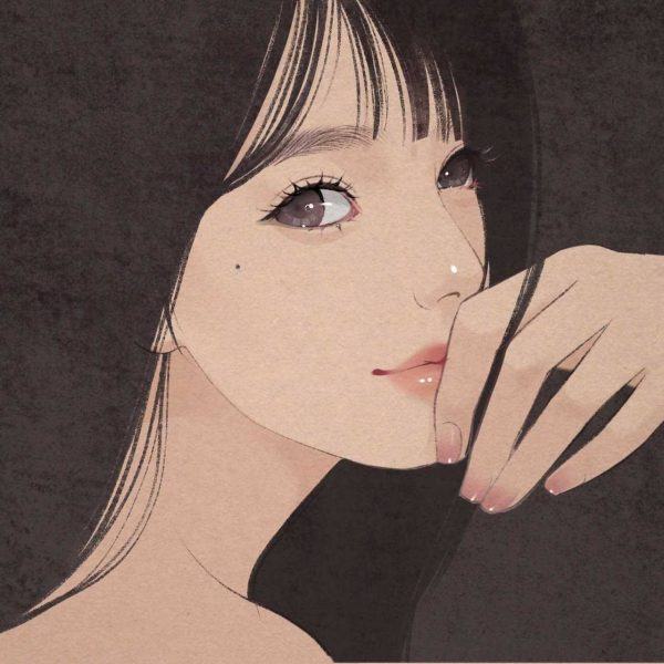 avatar girl xinh - vẽ hình ở góc
