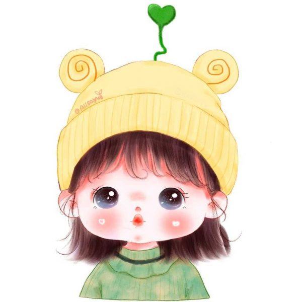 Avatar nữ chibi siêu đáng yêu