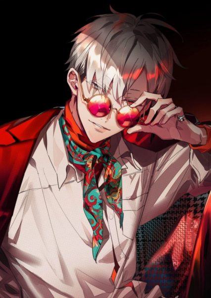 Anime avatar nam đeo kính ngầu