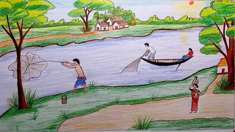 hình ảnh về cuộc sống của người dân buôn bán trên sông
