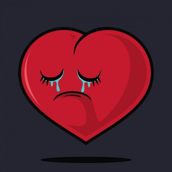 avatar trái tim tan vỡ trái tim đang khóc