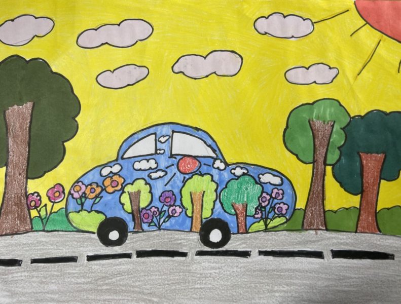 Vẽ chiếc ô tô mơ ước của bạn với chủ đề thiên nhiên