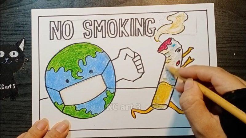 Vẽ một bức tranh về một thế giới không khói thuốc