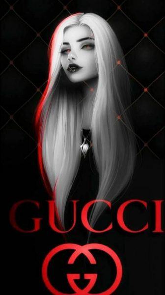 Logo Gucci trên nền đen