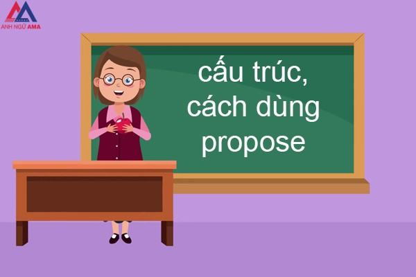 Propose là gì? Cách sử dụng, bài tập cấu trúc Propose