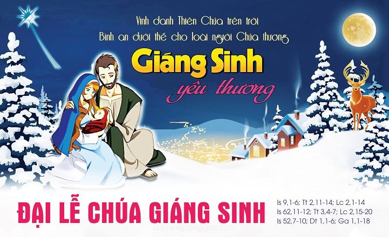 Một mẫu Giáng sinh Công giáo đẹp