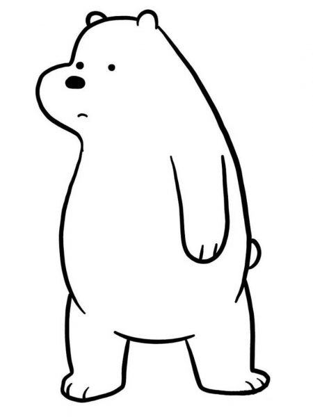 Một bức tranh đơn giản về gấu bắc cực
