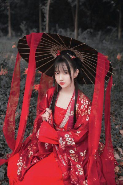 Một nhân vật lịch sử Trung Quốc mặc áo choàng đỏ