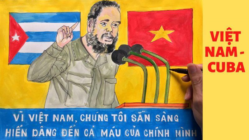 Hình ảnh hữu nghị Việt Nam - Cuba đang lên tiếng