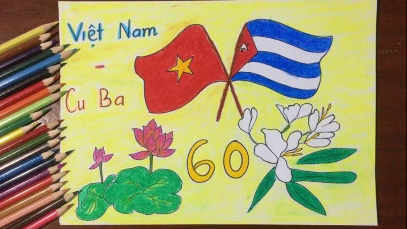Bức tranh hữu nghị Việt Nam - Cuba