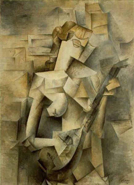 Tranh chủ đề Picasso đánh đàn