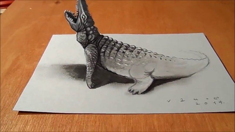 Vẽ 3D đơn giản bằng bút chì