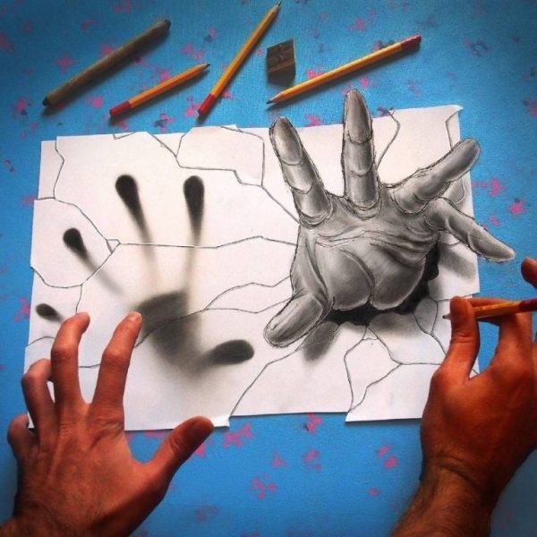 Hình ảnh 3D bàn tay con người