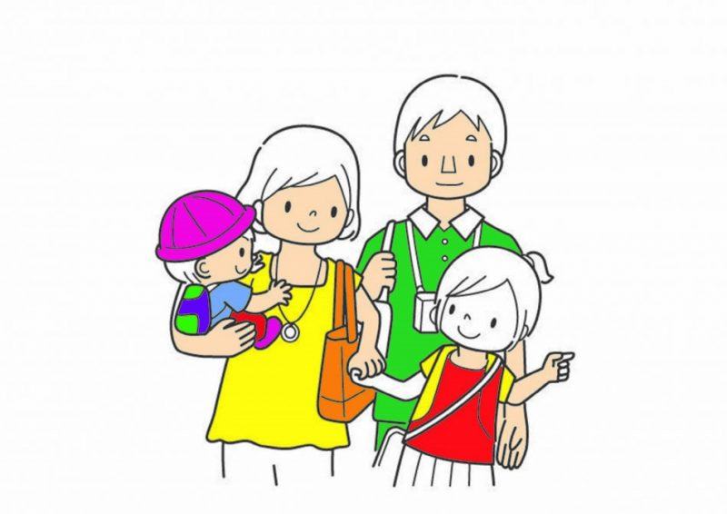 Một bức vẽ đơn giản cho một gia đình 4 người