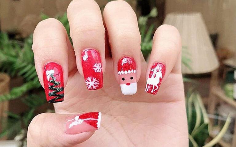 99+ mẫu nail Noel đẹp dễ thương HOT nhất đón Giáng Sinh