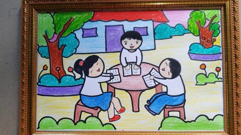 Chủ đề vẽ tranh cho bé học và thảo luận tại nhà