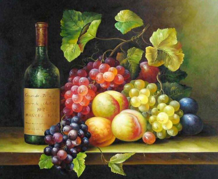 Tuy nhiên, cuộc sống vẽ rượu và trái cây