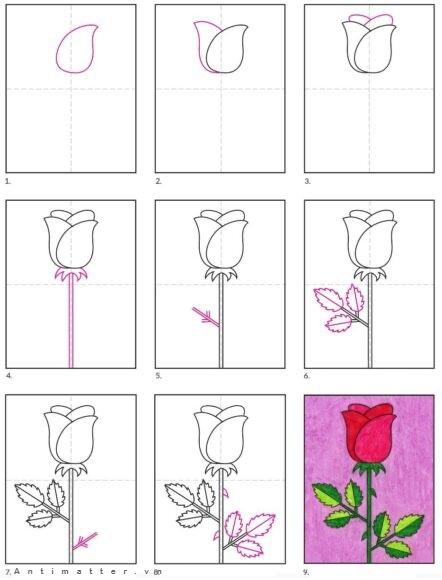 Cách vẽ hoa đơn giản cho bé