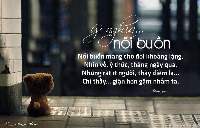 ẩn dụ buồn về ý nghĩa của nỗi buồn