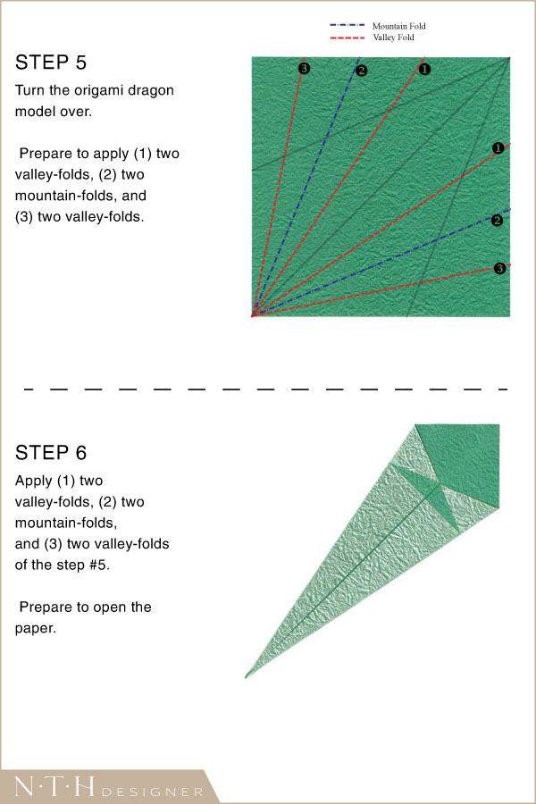 Hướng dẫn cách gấp con rồng bằng giấy Origami - Hình 3