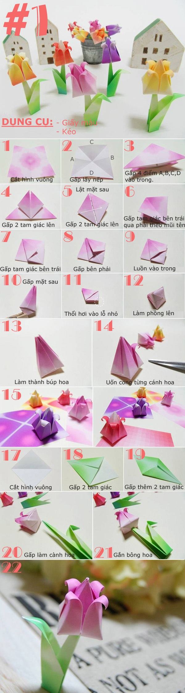 4 loại 1 .  gấp giấy