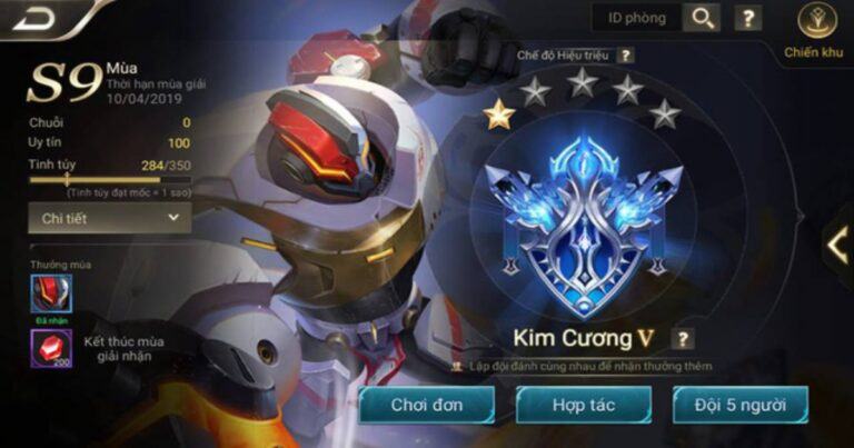 Các rank Liên Quân Mobile