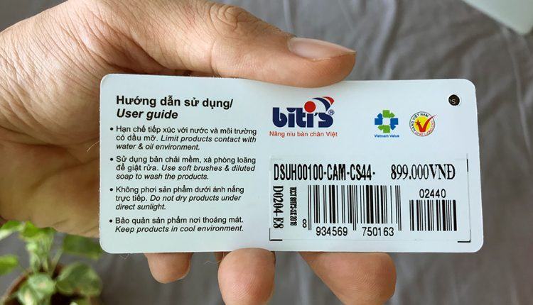 bảng size giày bitis tốt