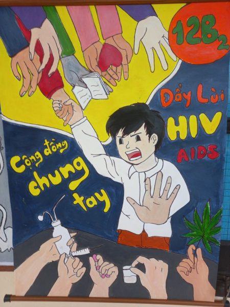 Tranh chống HIV AIDS là thuốc